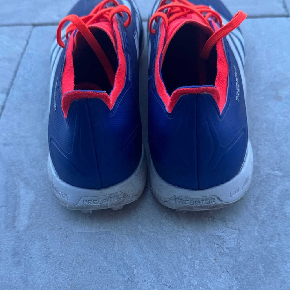 Adidas Men's Vibrant Blue and Orange Athletic Shoes - Picture 3 of 3